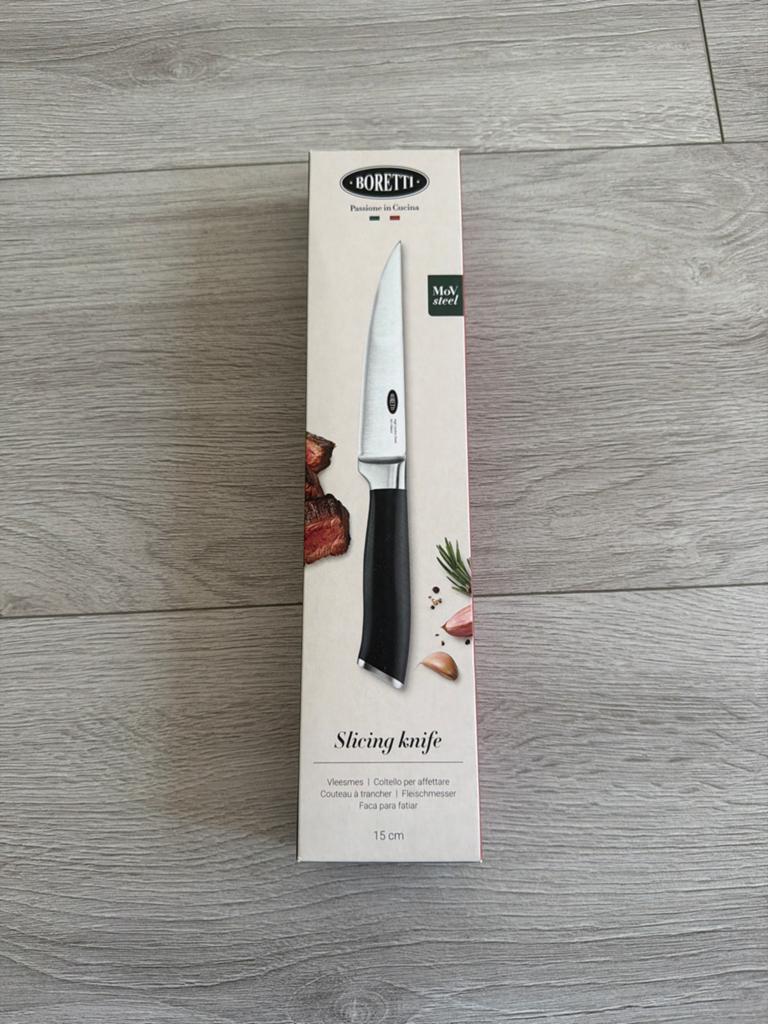 Boretti Slicing Knife - Vleesmes 15 cm, Overige typen, Ophalen of Verzenden, Metaal, Overige merken