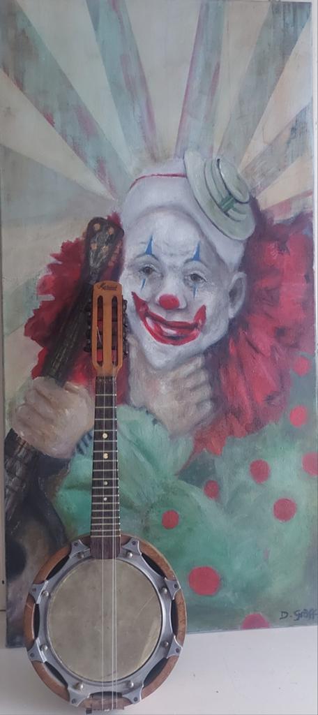 Antieke Marius banjo te koop, Ophalen