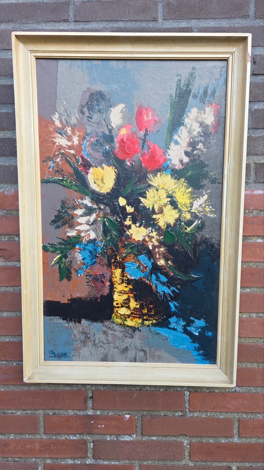 prachtige schilderij olie verf 52x82, Ophalen of Verzenden