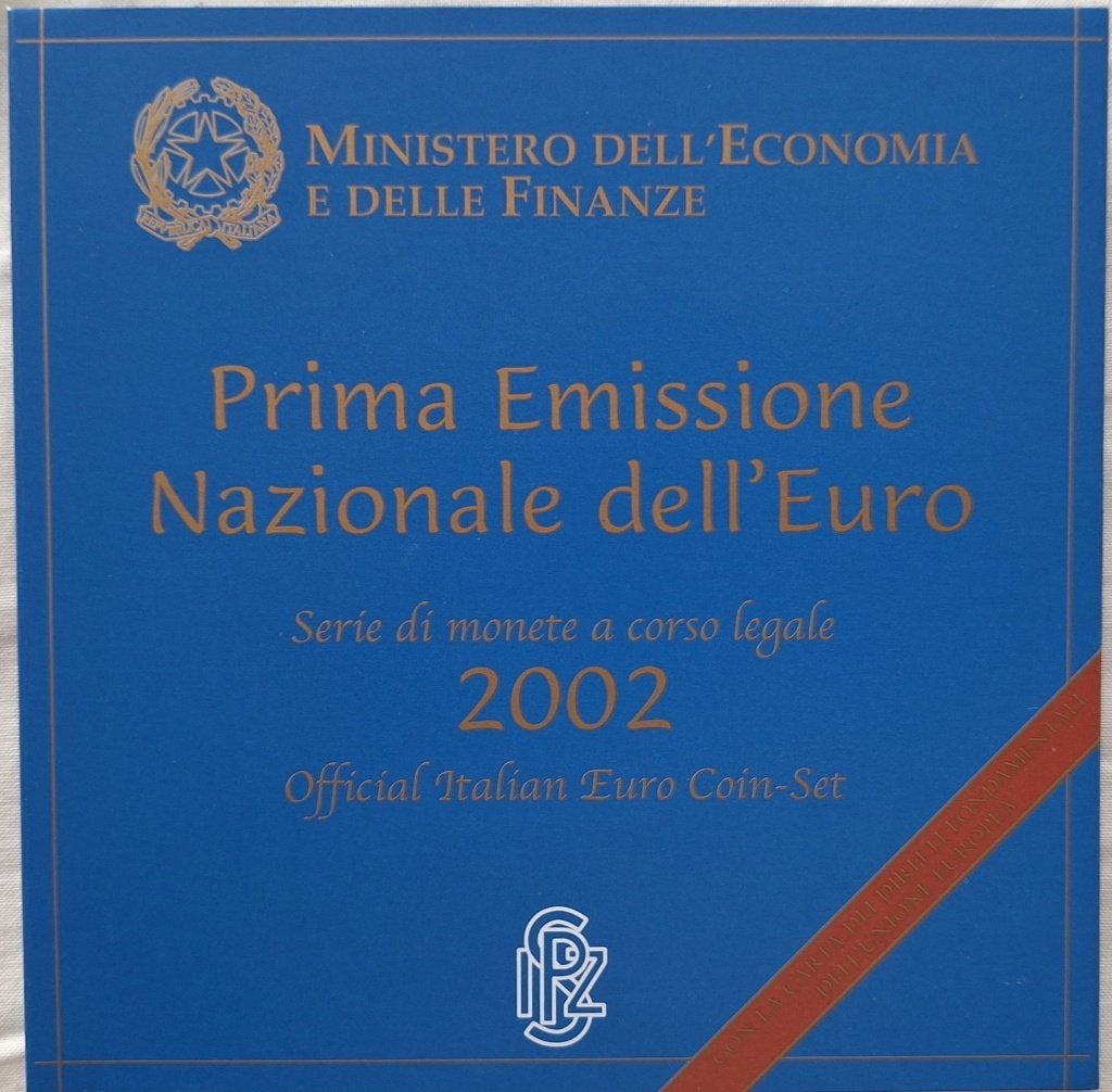 Italië BU set 2002 - Eerste nationale uitgifte van de Euro, Postzegels en Munten, Verzenden, Italië, Overige waardes, Setje