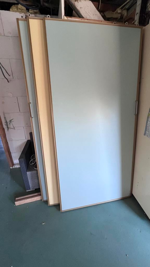 Kast Schuifdeuren met rails, Doe-het-zelf en Verbouw, Platen en Panelen, Ophalen, Gebruikt