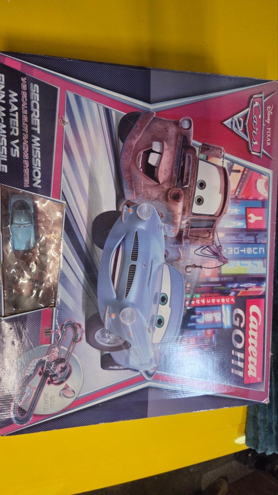 Carrera GO!!! Cars 2 Secret Mission Racebaan, Carrera, Ophalen of Verzenden, Met looping, Elektrisch
