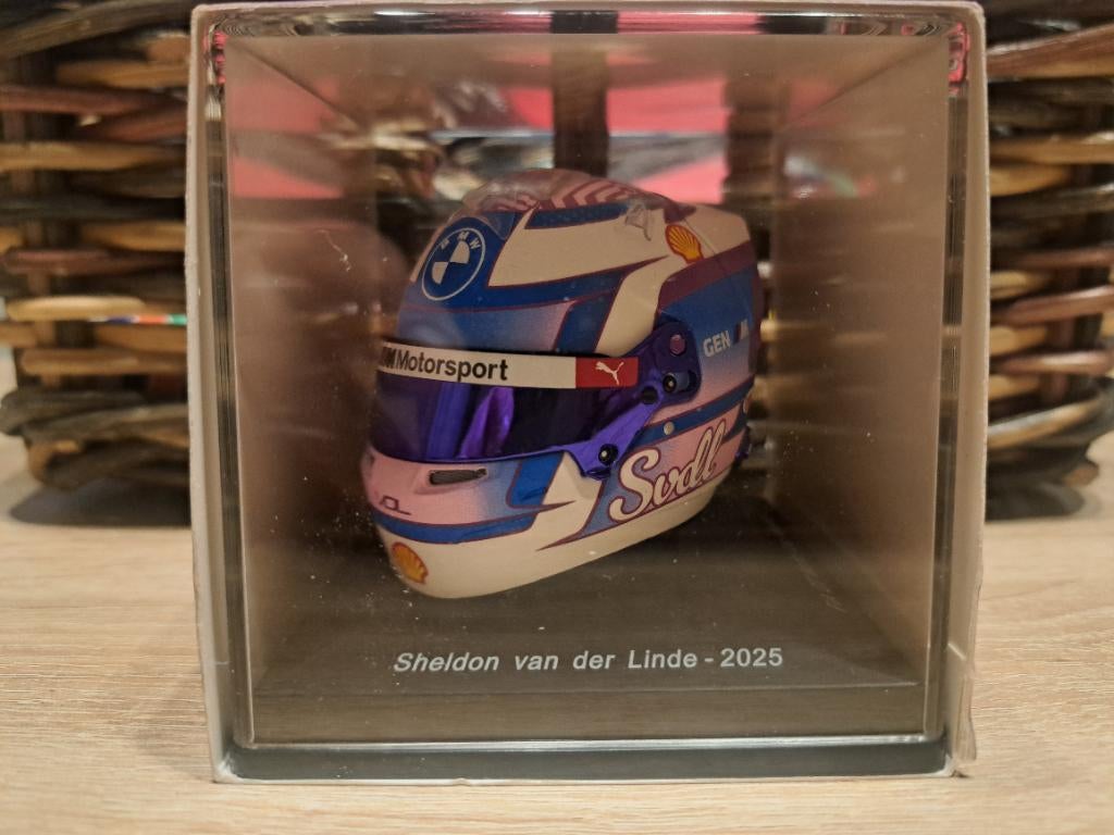 Spark 1/5 helmpje sheldon van der linde 2025, Verzenden, Zo goed als nieuw, Auto, Overige merken