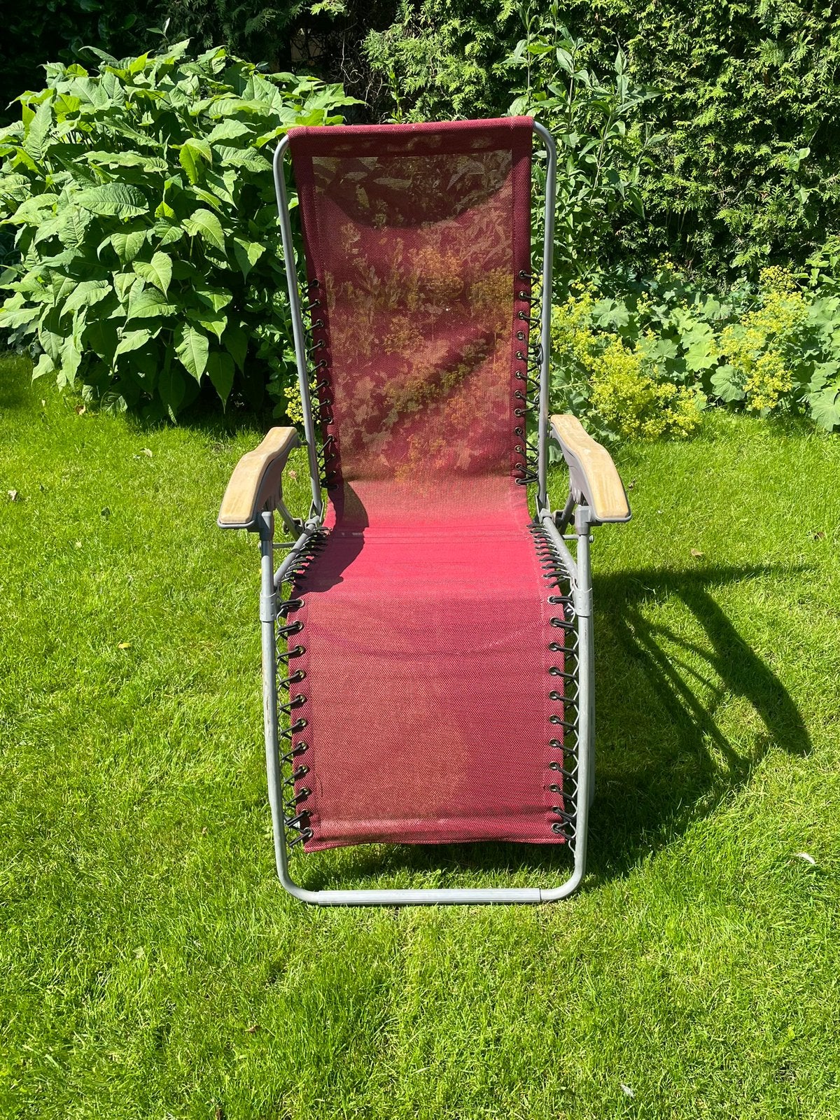 relax standen tuinstoel ,Vakantie,Camping,10 euro, Ophalen, Zo goed als nieuw, Aluminium