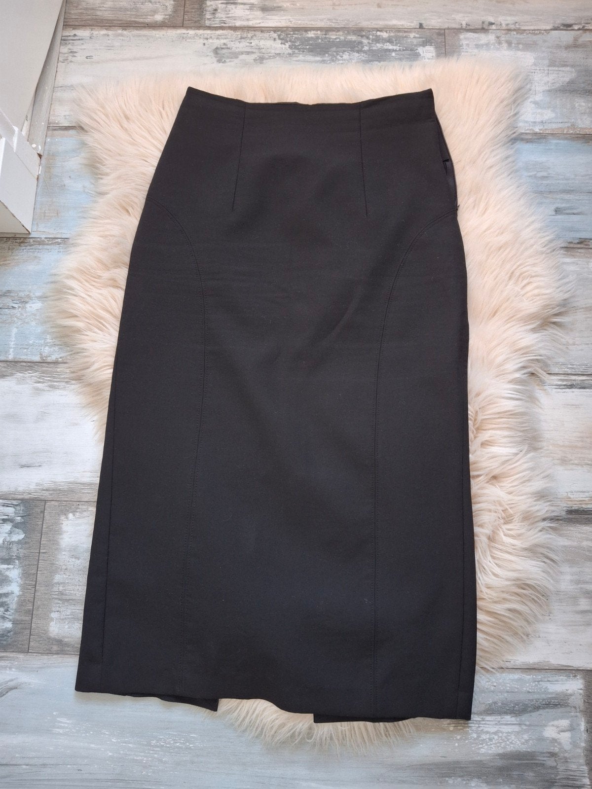 nieuwe a lijn rok met split, Kleding | Dames, Ophalen of Verzenden, Nieuw, Zwart, Onder de knie
