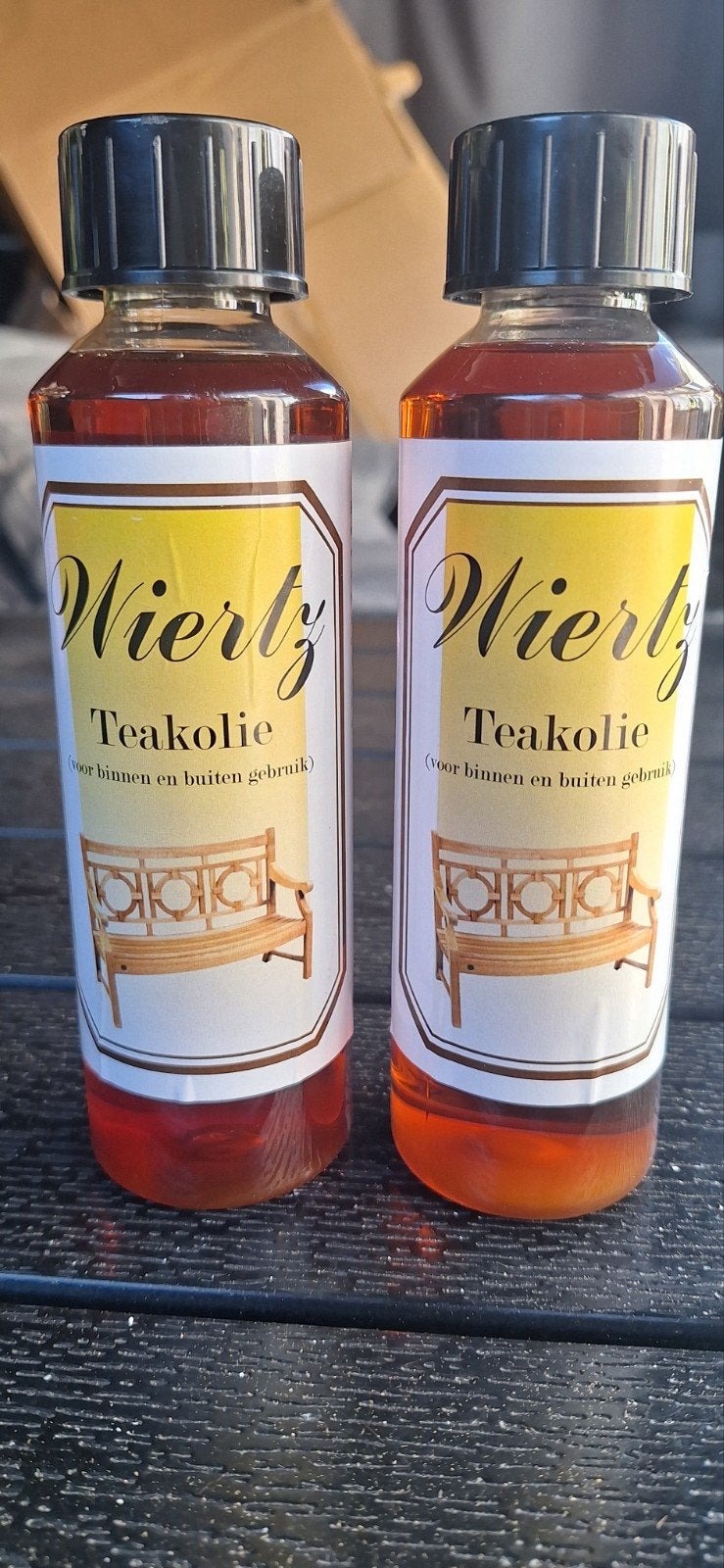 Wiertz Teakolie voor binnen en buiten gebruik (2x), Ophalen of Verzenden, Nieuw