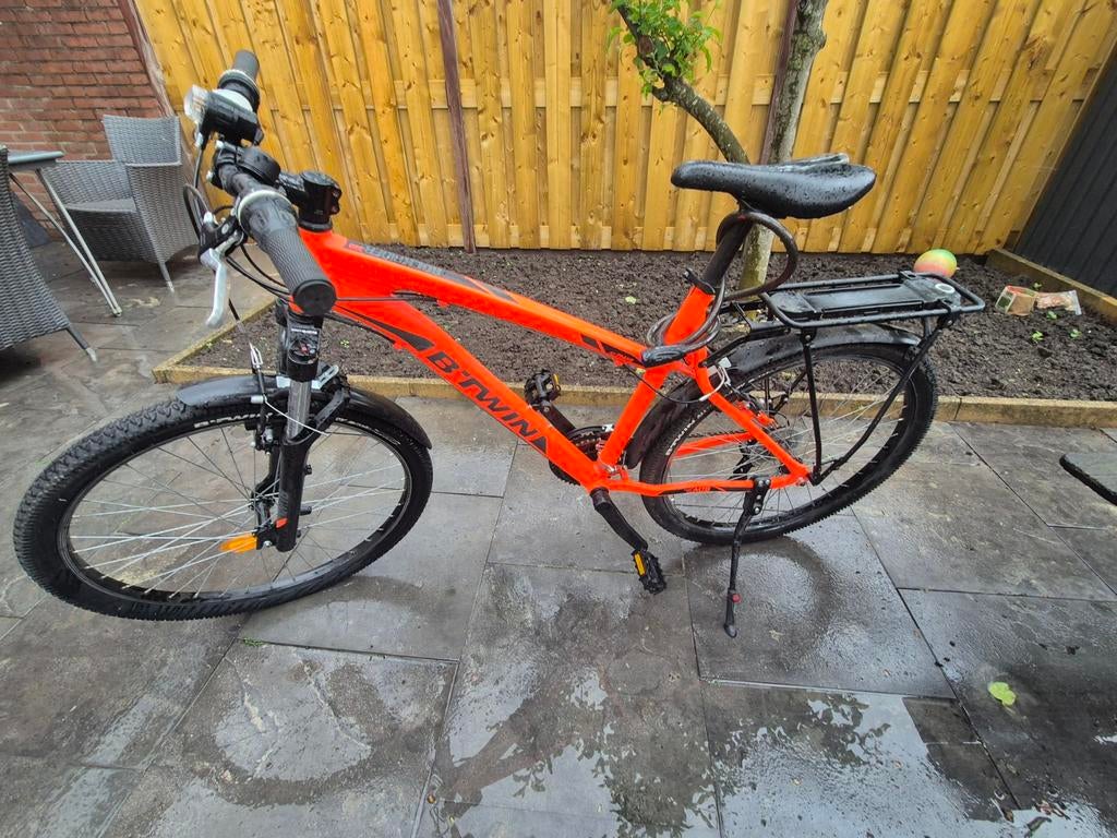 B'Twin Fiets - Oranje, 24 inch, met versnellingen, Ophalen of Verzenden