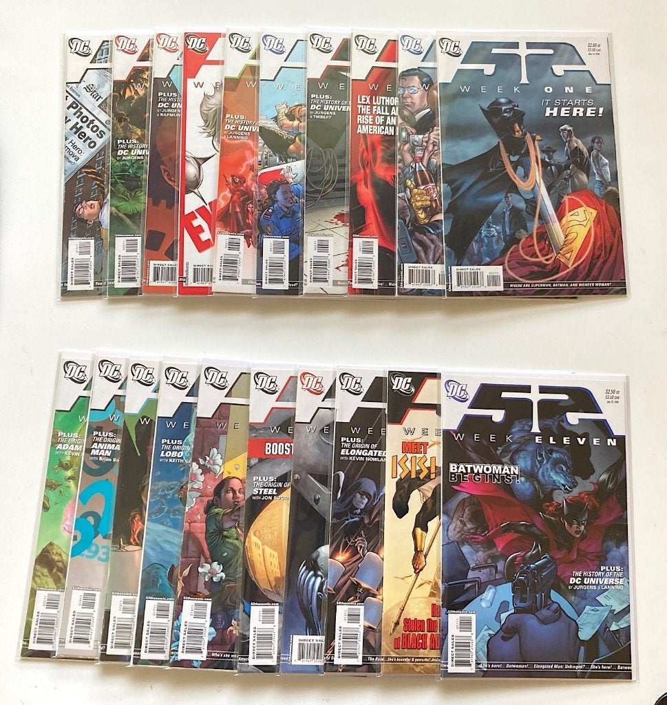 52 Weeks #1-52 (compleet) DC Comics, Ophalen, Amerika, Geoff Johns, Complete serie of reeks