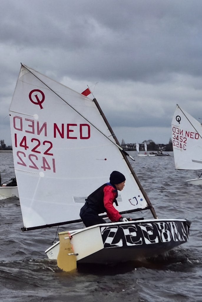 Van Wettum Optimist te koop - Zeebra, Gebruikt, Minder dan 15 m², Overige typen, Ophalen