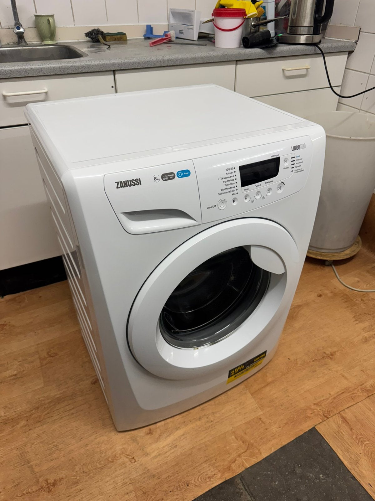 A+++ Wasmachine | Zanussi | 8 Kilo | 1600 Toeren | Schoon, Witgoed en Apparatuur, Wasmachines, Gebruikt, Voorlader, 6 tot 8 kg