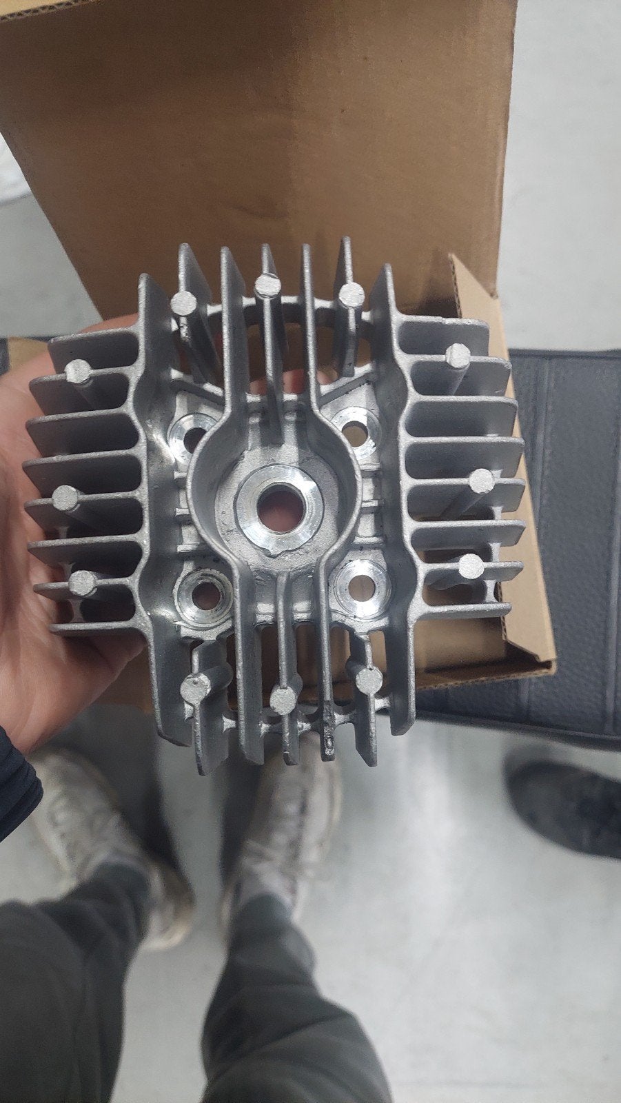 Cilinderkop Tomos A35 / A52 50cc (38mm) hoge druk NM (kleine, Fietsen en Brommers, Ophalen of Verzenden, Nieuw, Cilinder