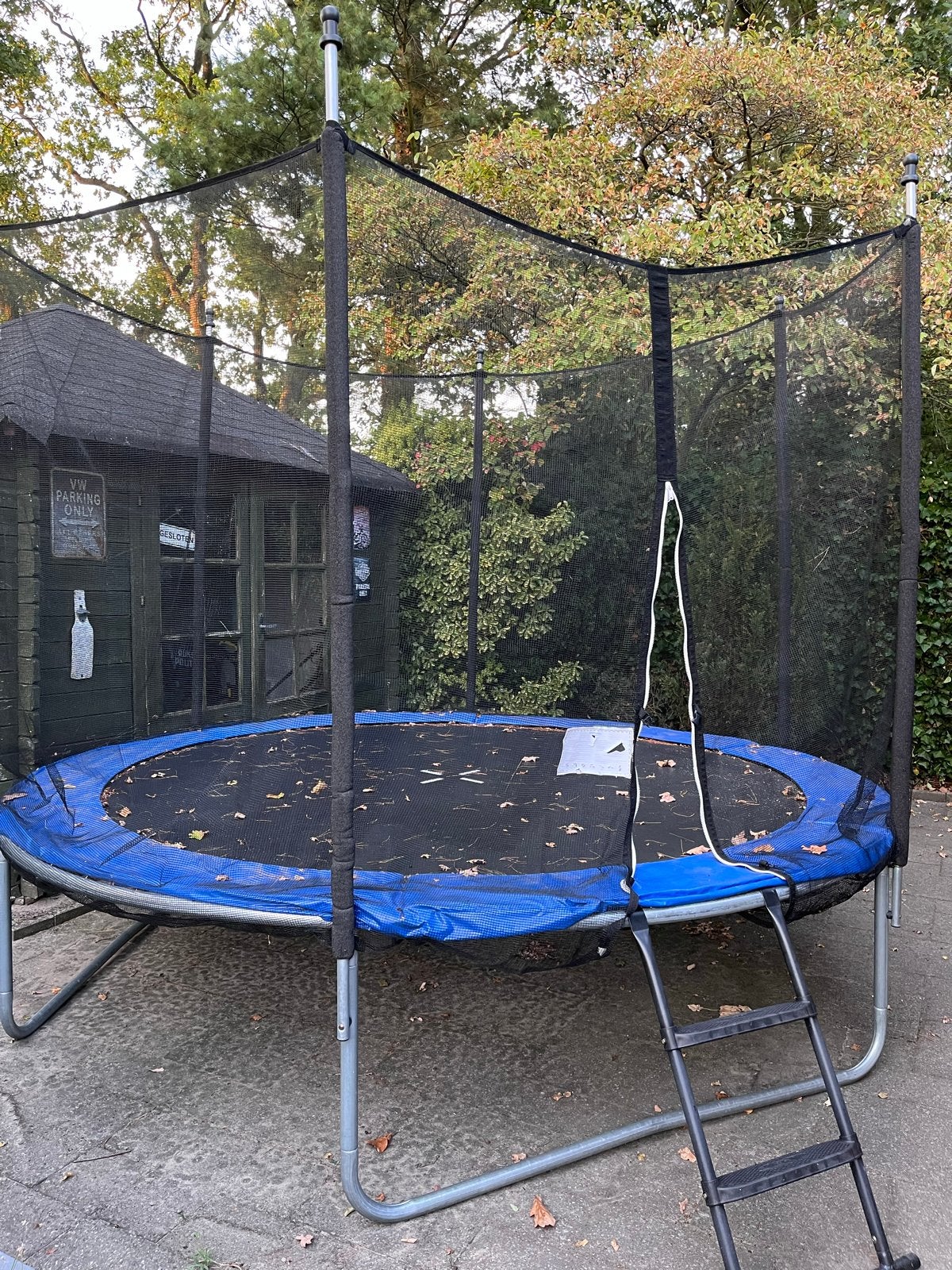 Zgan trampoline 300 cm - Zonder roest, Ophalen, Zo goed als nieuw