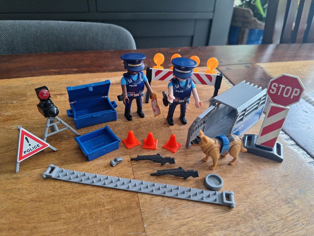 Playmobil Politie Set met Figuren en Accessoires, Gebruikt, Complete set, Ophalen of Verzenden, City action
