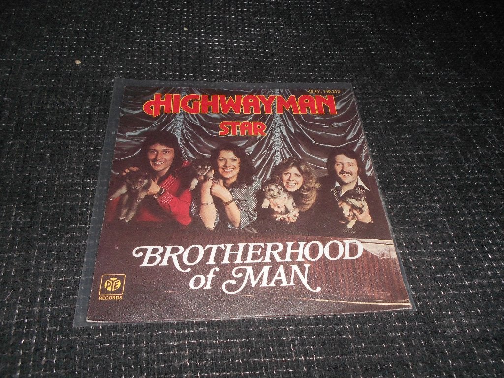 highwayman -brotherhood  of man, Cd's en Dvd's, Gebruikt, 7 inch, Ophalen of Verzenden, Pop
