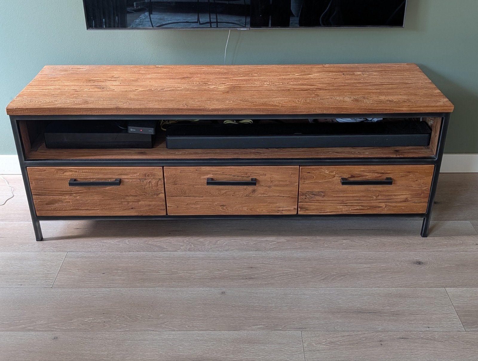 TV-meubel Romaro 150cm, Ophalen, Zo goed als nieuw, Minder dan 100 cm, Industrieel