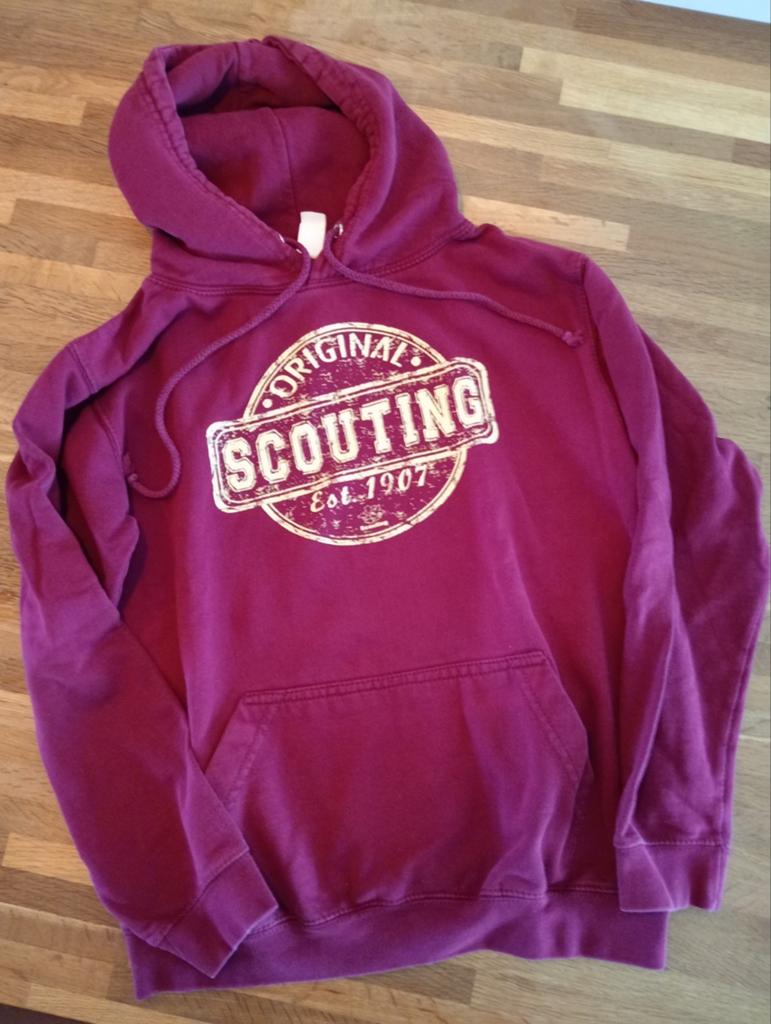 Bordeauxrode Scouting hoodie - Maat XS, Ophalen, Gebruikt, Jongen of Meisje, Trui of Vest