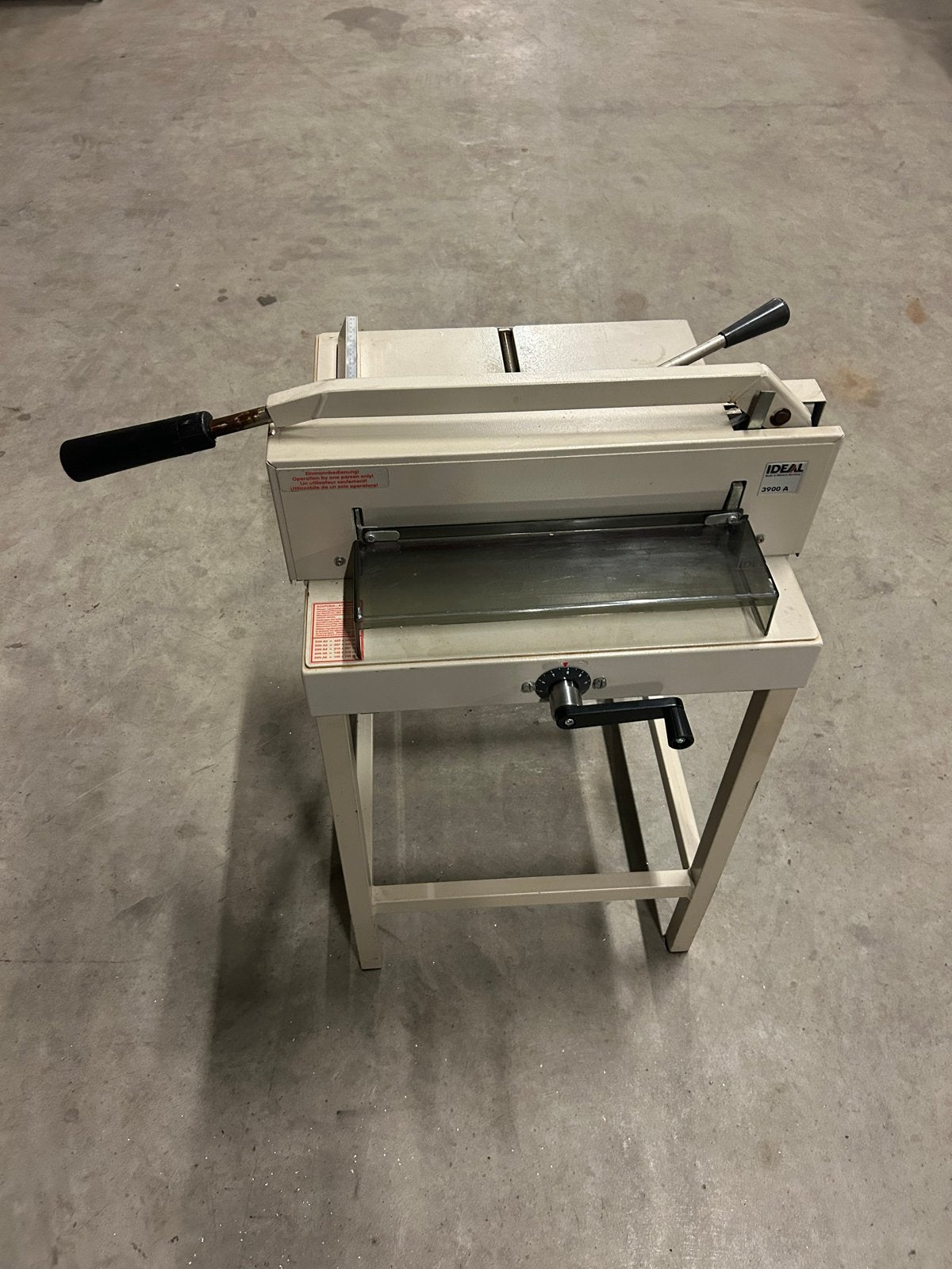 Ideal 3900 A papiersnijmachine, Ophalen of Verzenden, Gebruikt
