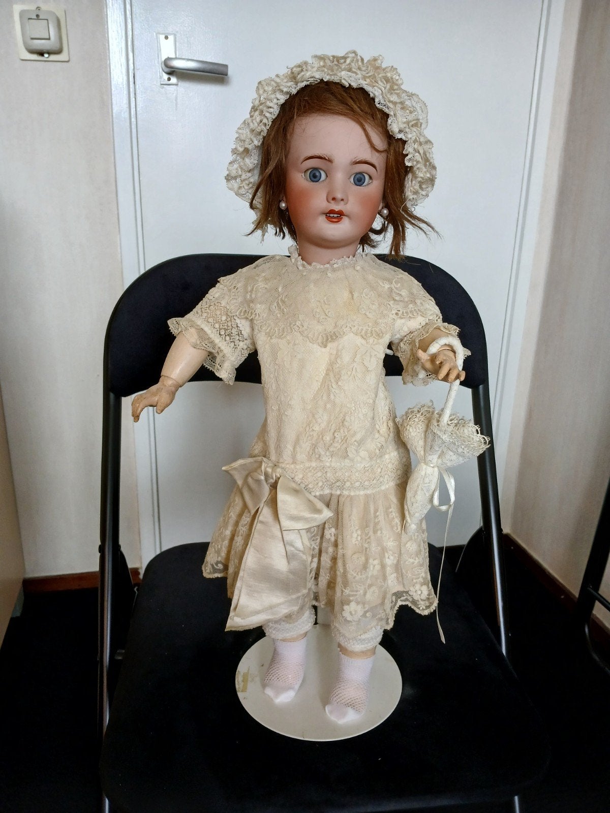 oude porseleinen pop van s.f.b.j, Ophalen of Verzenden