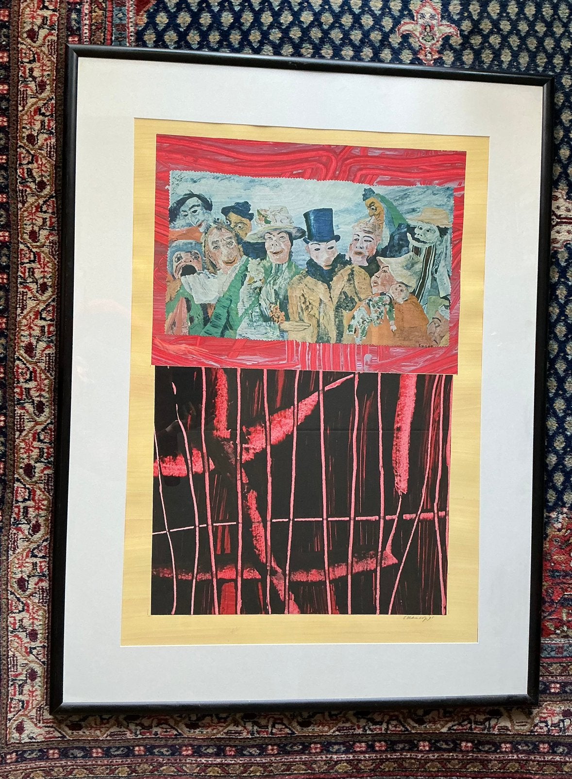 Erik Oldenhof 1951 Nijmegen. Collage 0.208, Antiek en Kunst, Ophalen, Ingelijst, Overige onderwerpen, Overige techniek