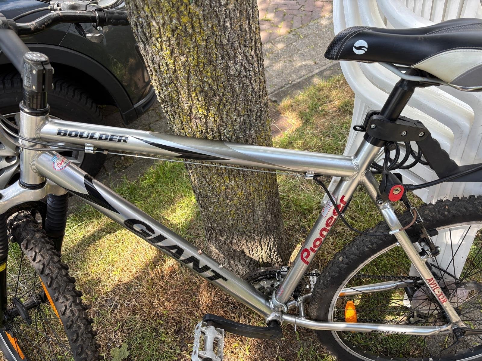Giant Boulder Mountainbike - Zilverkleurig, Fietsen en Brommers, Fietsen | Mountainbikes en ATB, Zo goed als nieuw, Heren, Giant
