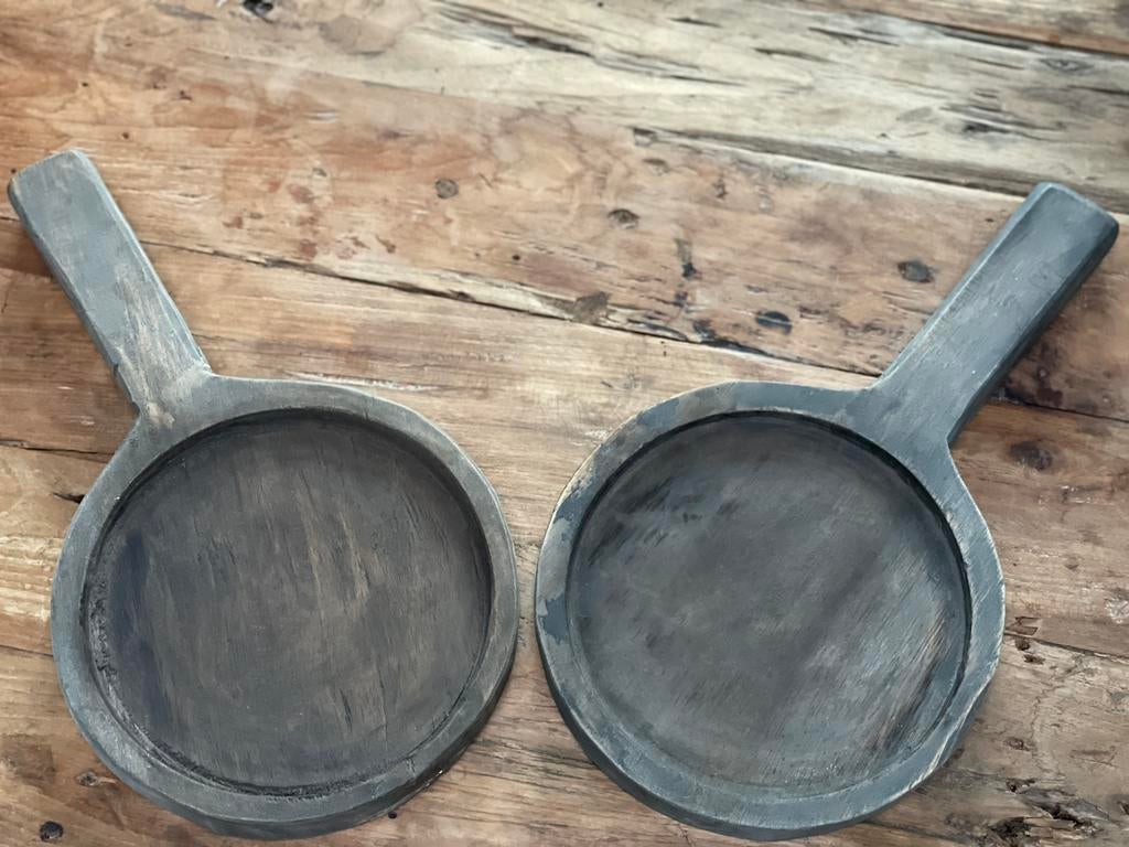 Set Aura Peeperkorn amuseplankjes Saran Large, Huis en Inrichting, Ophalen, Zo goed als nieuw, Glas of Kopje