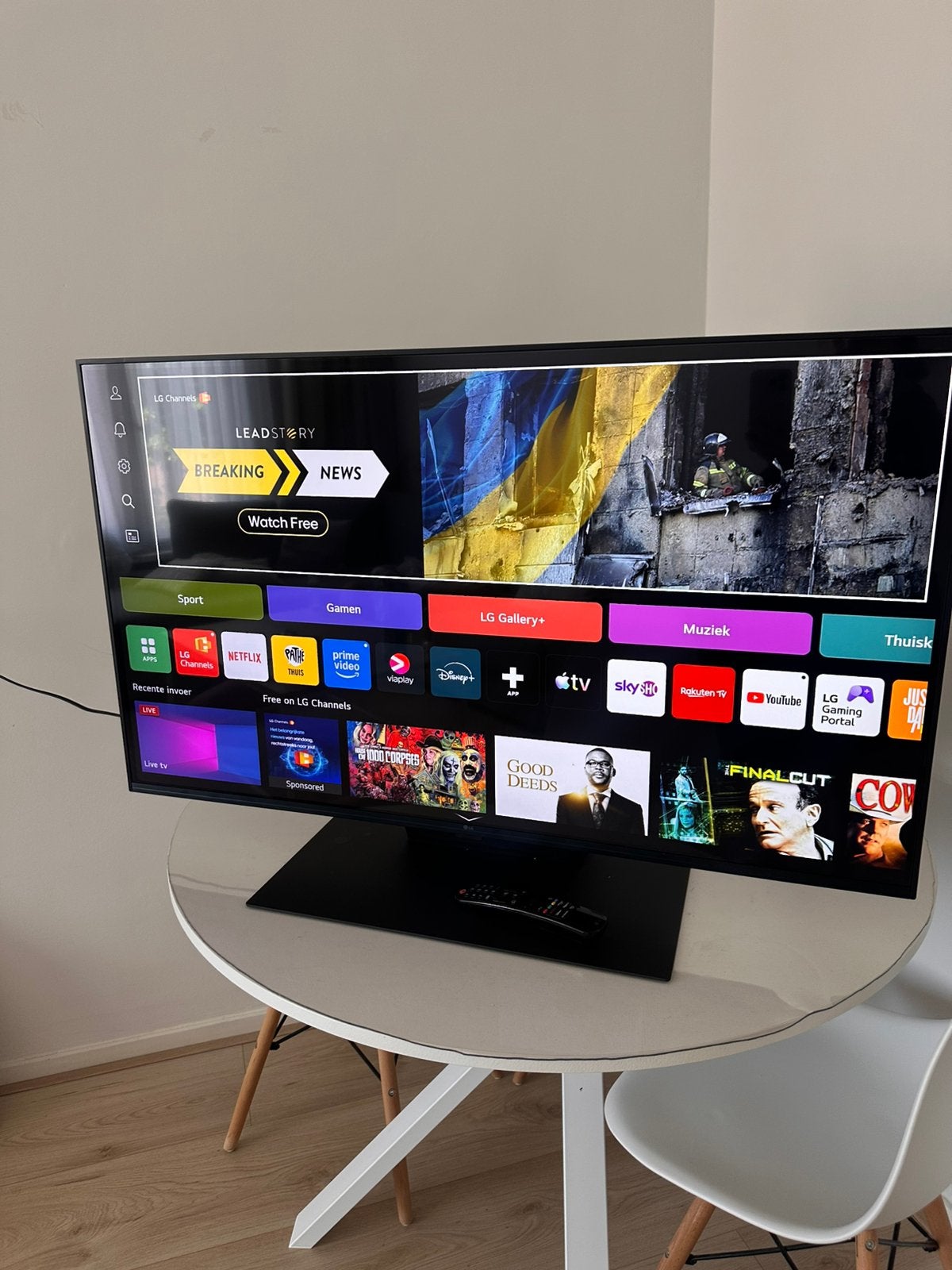 LG 43 inch Smart TV – 4K UHD, Ophalen, 50 Hz, Zo goed als nieuw, 100 cm of meer