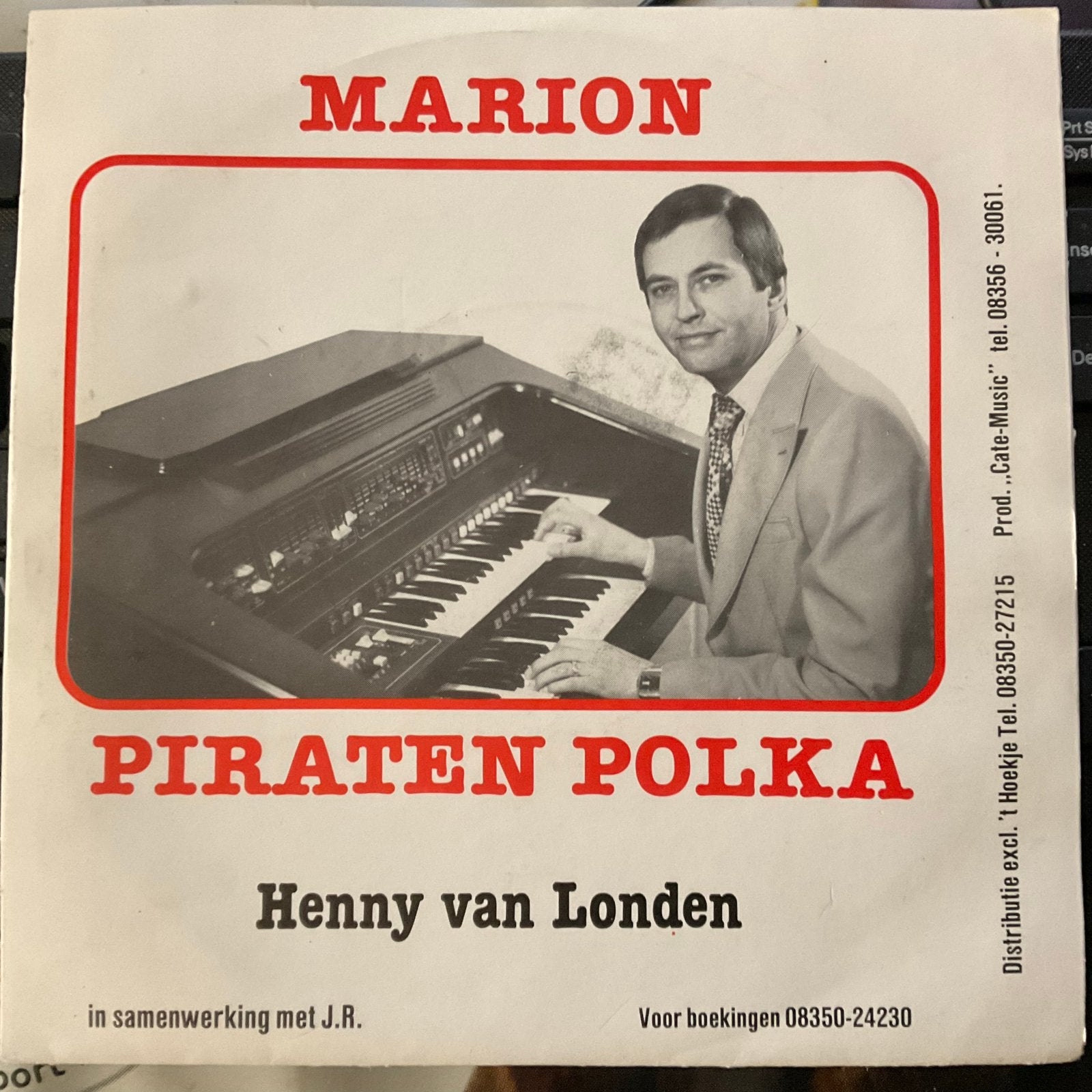 Henny van Londen - Piraten Polka / Marion (Vinyl Single), Originele persing, 7 inch, Ophalen of Verzenden, Zo goed als nieuw