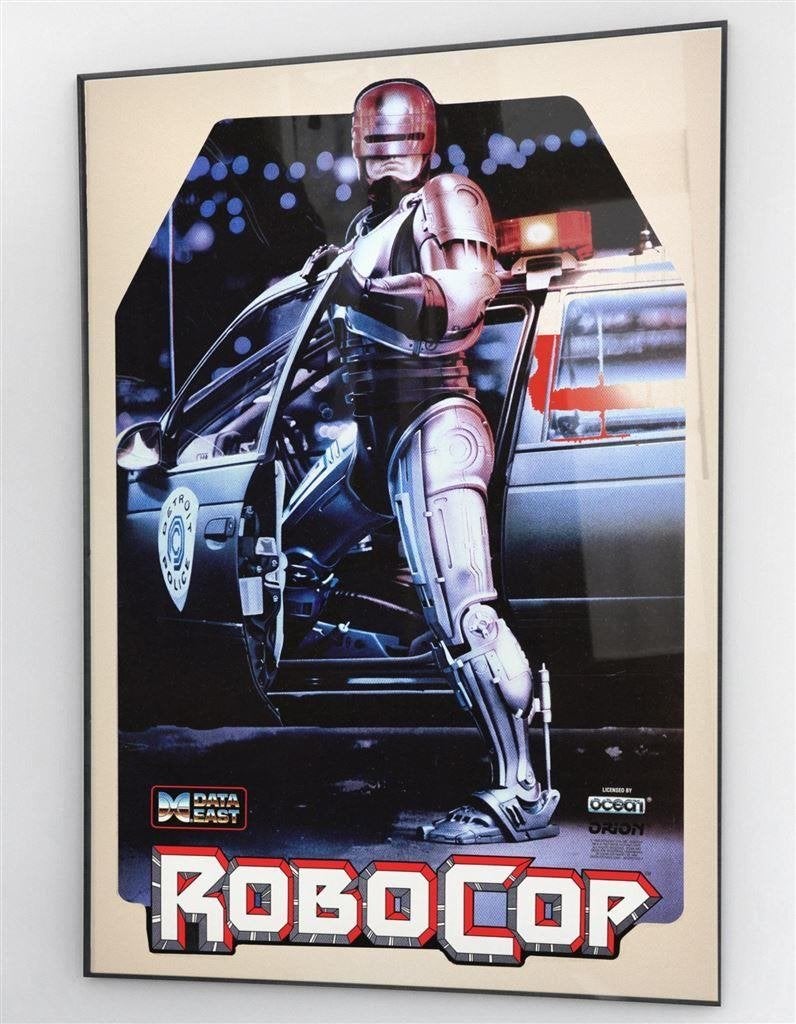 ROBOCOP Retro Arcade Film Poster, Verzamelen, Verzenden, Nieuw, A1 t/m A3, Film en Tv