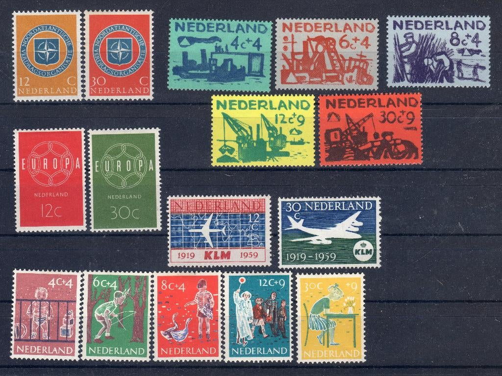 Jaargang 1959 postfris, Ophalen of Verzenden, Na 1940, Postfris