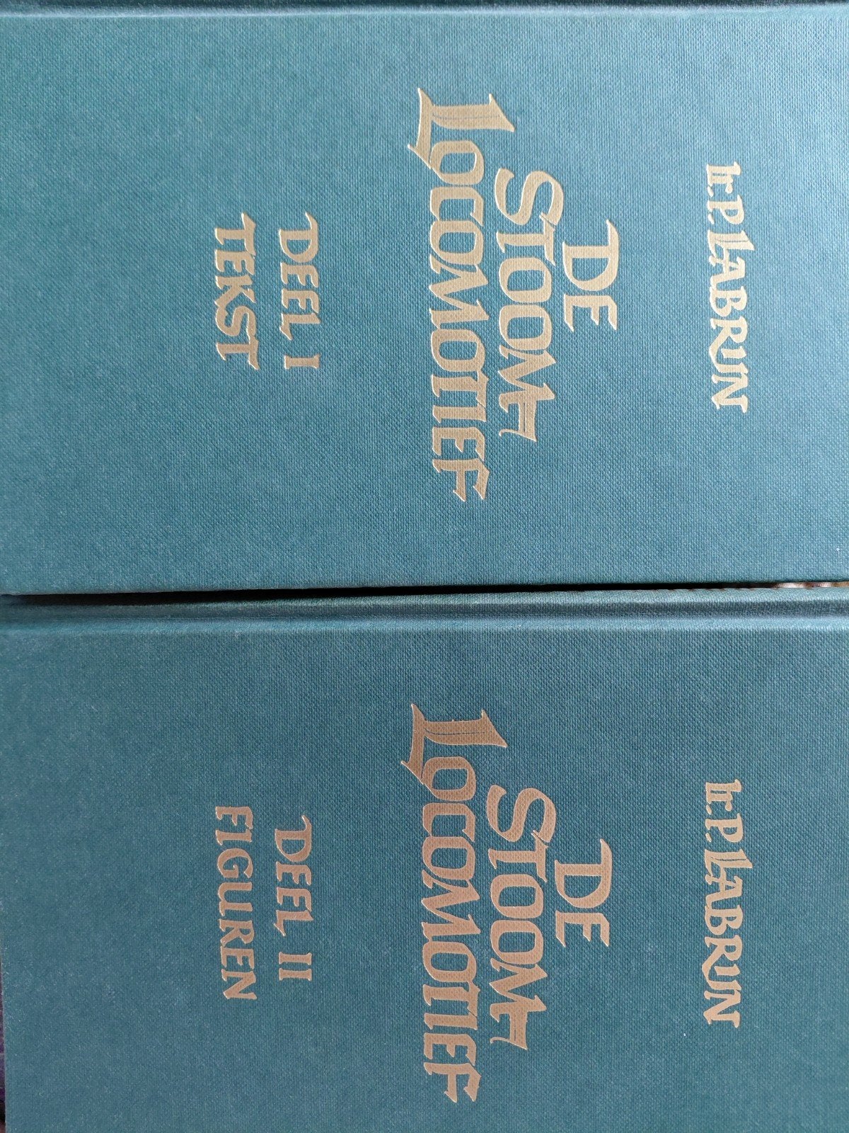 De Stoomlocomotief Deel I Tekst & Deel II Figuren, Boeken, Ophalen of Verzenden, Gelezen, Werktuigbouwkunde, H.P. Labrun
