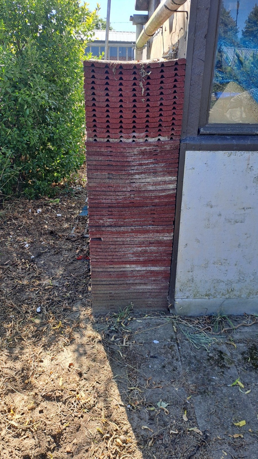 50 rubber tegels 50x50x20 dik, Gebruikt, Overige typen, Rubber, Ophalen of Verzenden