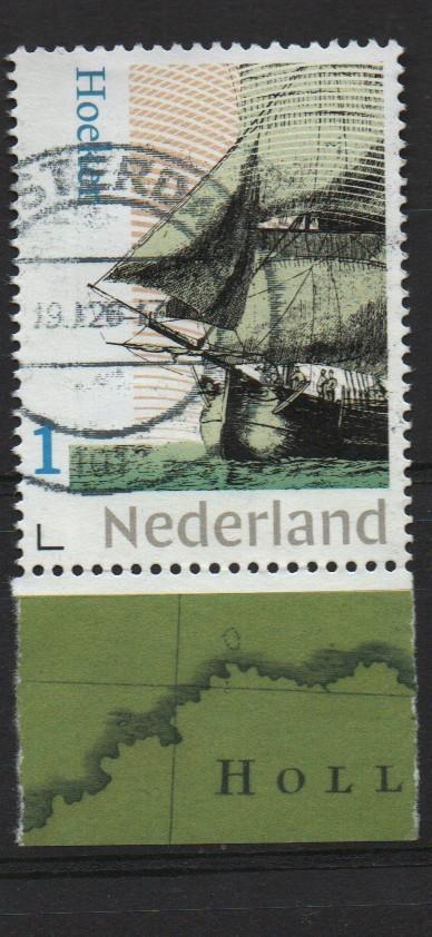 ‹(•¿•)› nl k0890 schip tab, Ophalen of Verzenden, Na 1940, Gestempeld