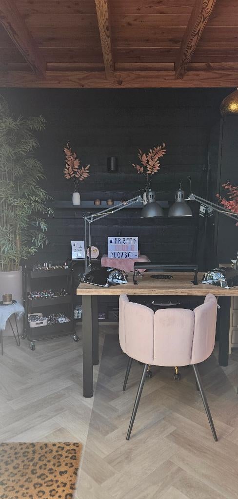 Complete nagelsalon (inventaris en alle materialen) NIEUW, Ophalen, Overige kleuren, Zo goed als nieuw, Handen en Nagels
