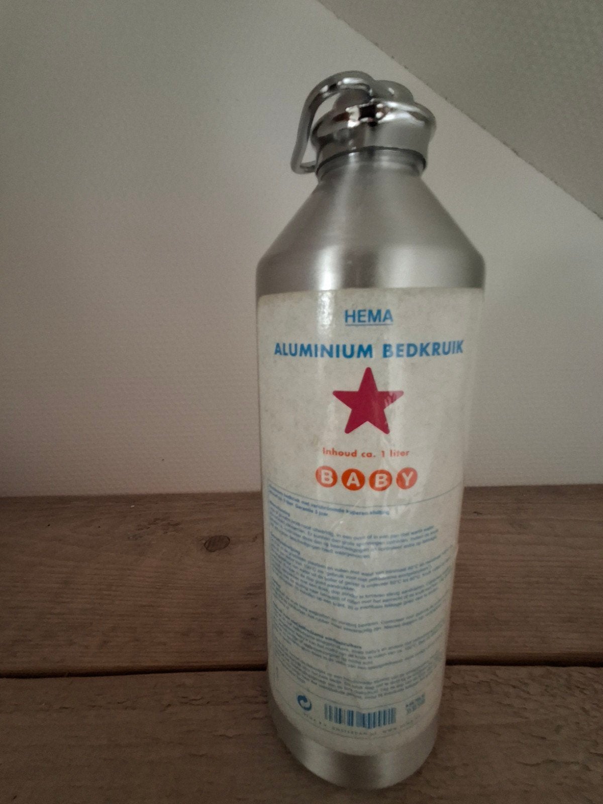 Hema Aluminium Bedkruik 1 Liter - Zo goed als nieuw, Ophalen of Verzenden, Zo goed als nieuw