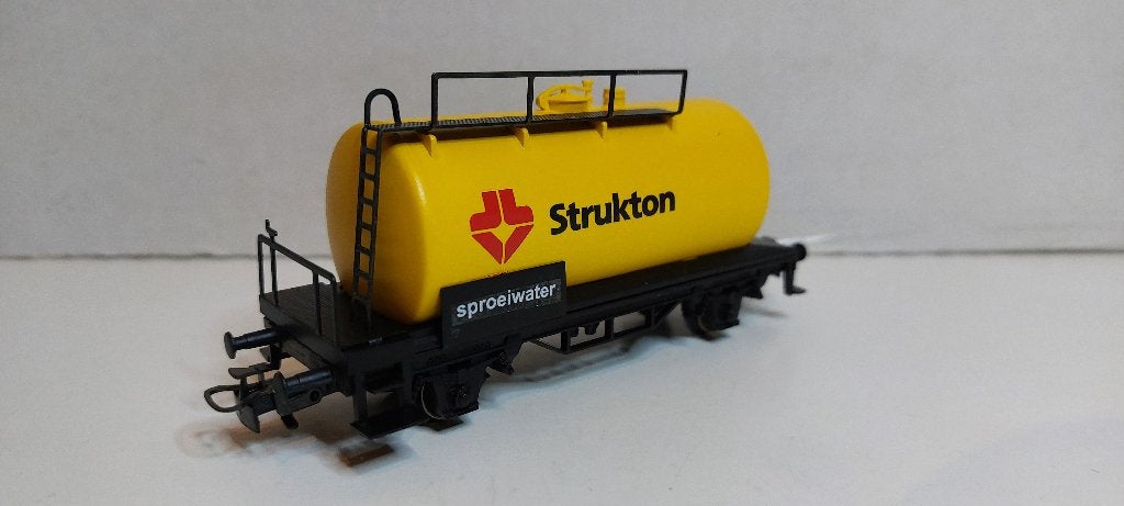 *Unieke* Strukton Ketelwagon met Sproeiwater Nieuwstaat (07), Hobby en Vrije tijd, Wisselstroom, Wagon, Ophalen of Verzenden, Märklin