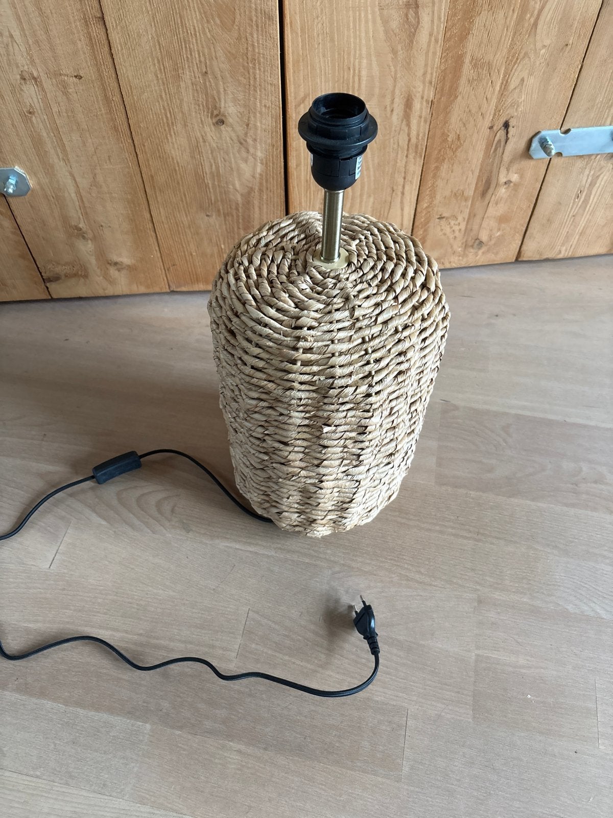 Rotan tafellamp - sfeerlamp - landelijke stijl, Met schakelaar, Natuurlijk materiaal, E27 (groot), Landelijk