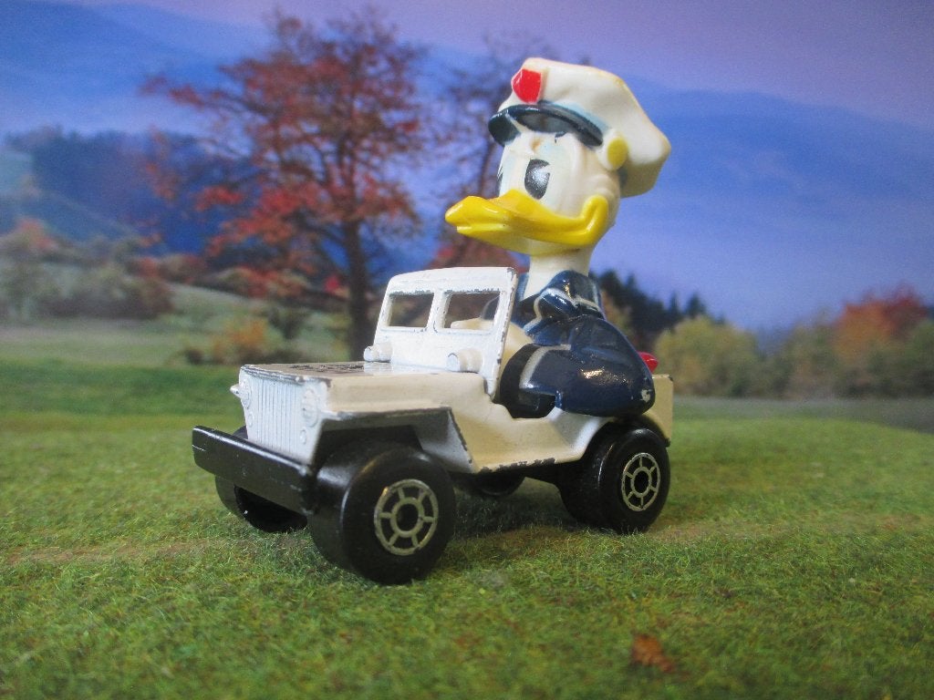 1:52 Donald Duck Willy's Jeep Lesney Matchbox Disney 1978, Ophalen of Verzenden, Gebruikt, Auto