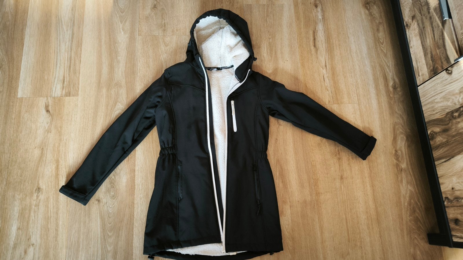 Mountain Peak Softshell Jas Zwart - Maat 152, Kinderen en Baby's, Ophalen, Zo goed als nieuw, Meisje, Jas