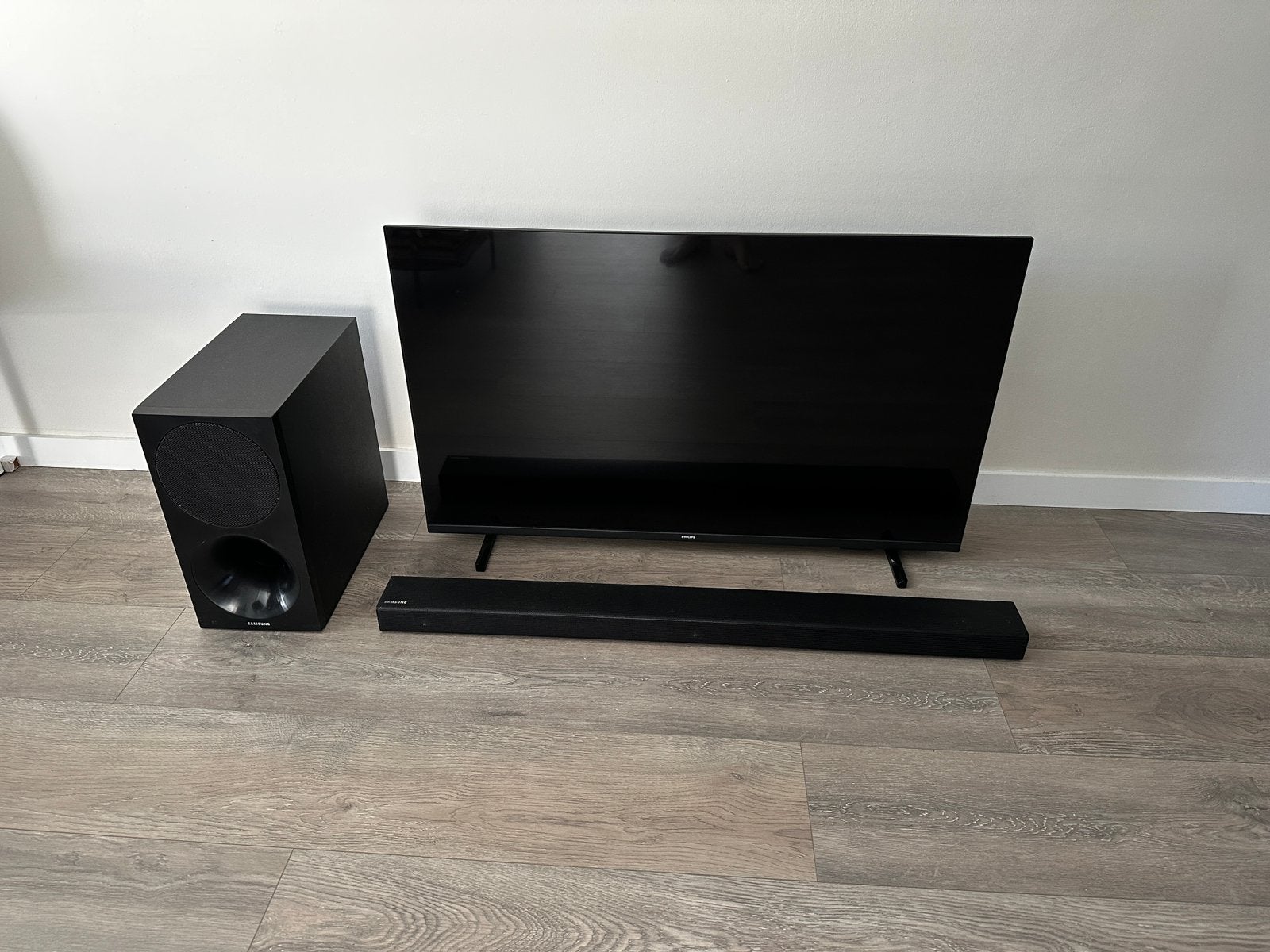 Philips 43 inch tv met samsung soundbar, Audio, Tv en Foto, Home Cinema-sets, Ophalen, Philips, Soundbar, Blu-ray-speler