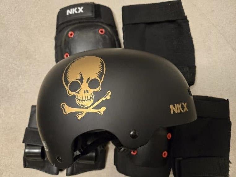 NKX 3-Delig Pro Beschermingsset - Knie, Elleboog en pols, Ophalen of Verzenden, Zo goed als nieuw, Bescherming, Longboard