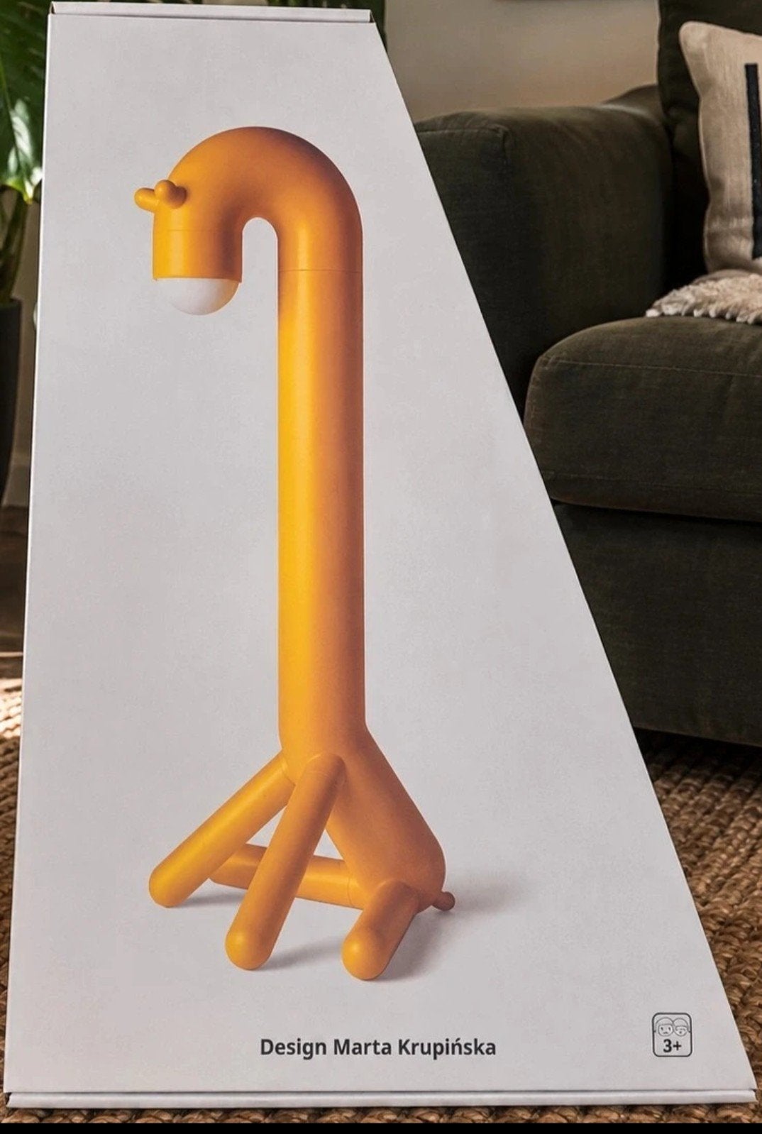 IKEA GREJSMOJS Giraffe LED Vloerlamp - Nieuw & Verzegeld, Kunststof, Nieuw, Minder dan 100 cm, Speels, Modern