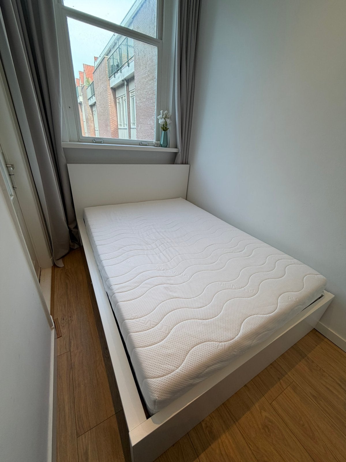 Ikea Malm Bed 140x200, Ophalen, Tweepersoons, 140 cm, Zo goed als nieuw