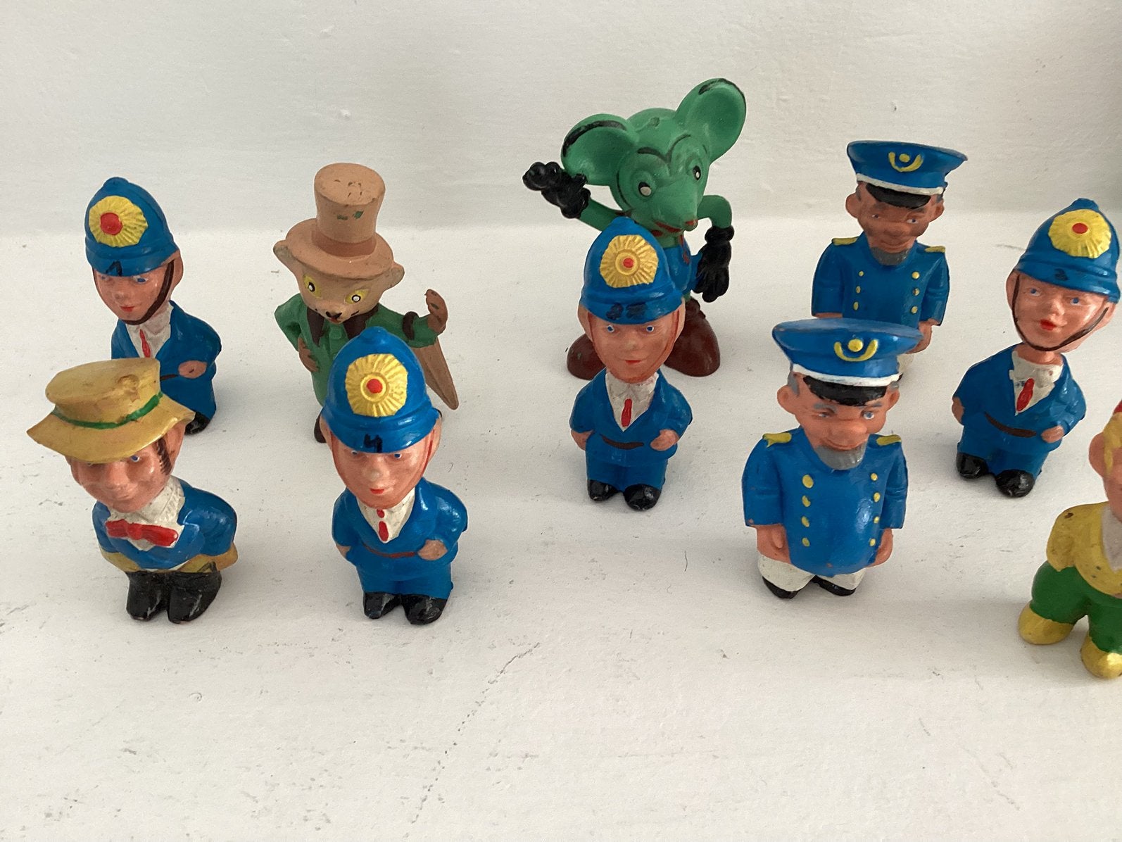Figuren rubber vintage, Ophalen of Verzenden, Zo goed als nieuw