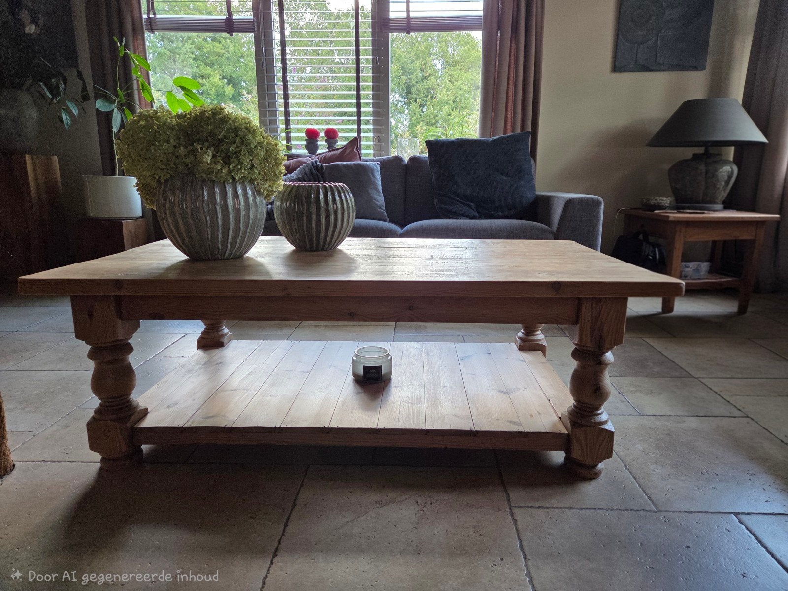 Grenen salontafel met gebruikssporen, 140x79x48 cm, Ophalen, Gebruikt, 100 tot 150 cm, 50 tot 100 cm