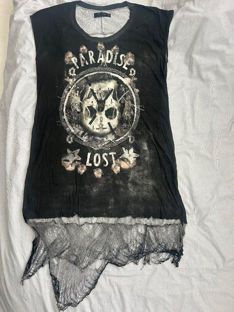 Aparte rock / gothic / alternatieve jurk RELIGION maat M, Kleding | Dames, Maat 38/40 (M), Zwart, Ophalen of Verzenden, Knielengte