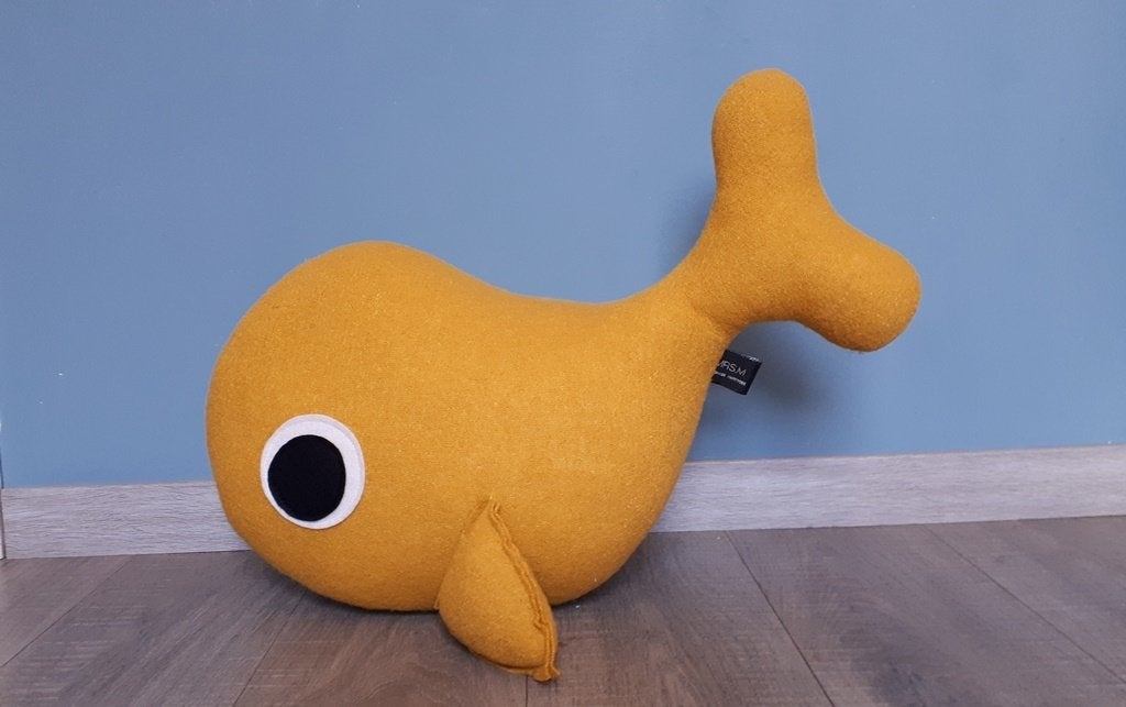 Babykamer accessoires thema Walvis/Oceaan – Okergeel/Blauw, Ophalen, Overige typen, Zo goed als nieuw, Meerkleurig