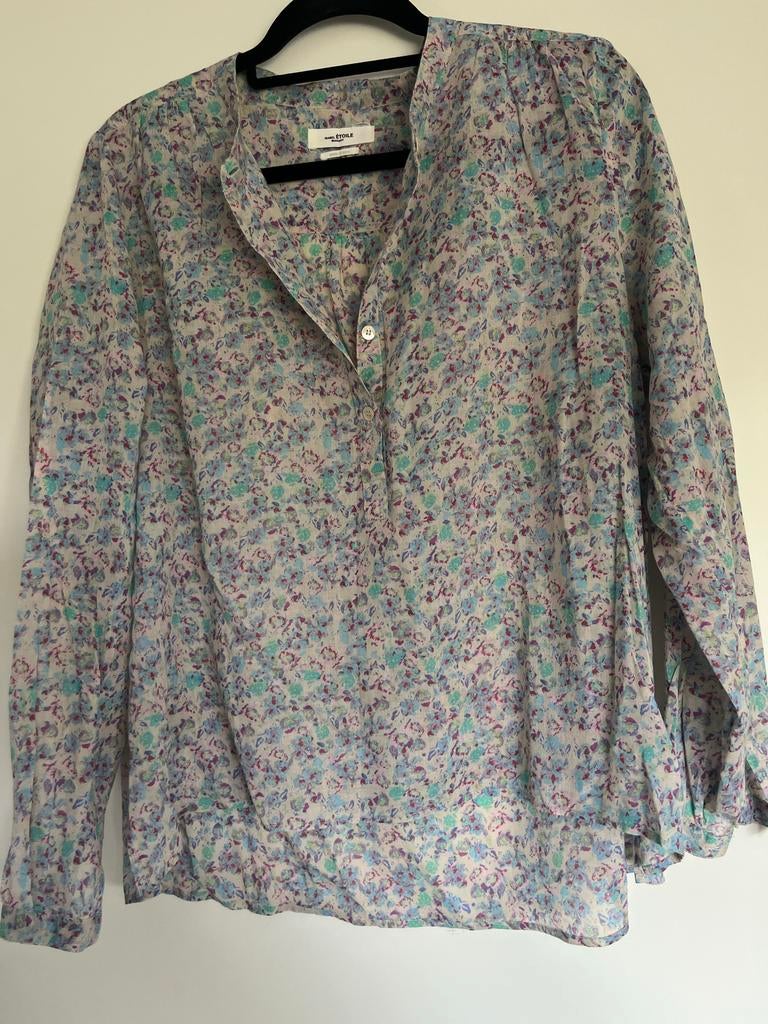 Isabel Marant Étoile Blouse met Bloemenprint, Kleding | Dames, Blouses en Tunieken, Ophalen of Verzenden, Zo goed als nieuw, Maat 38/40 (M)