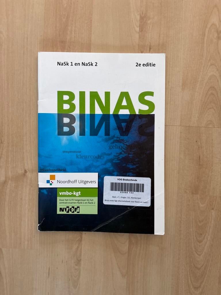 Binas NaSk 1 en NaSk 2 vmbo-kgt 2e editie, Boeken, Verzenden, Beta, Gelezen, LBO