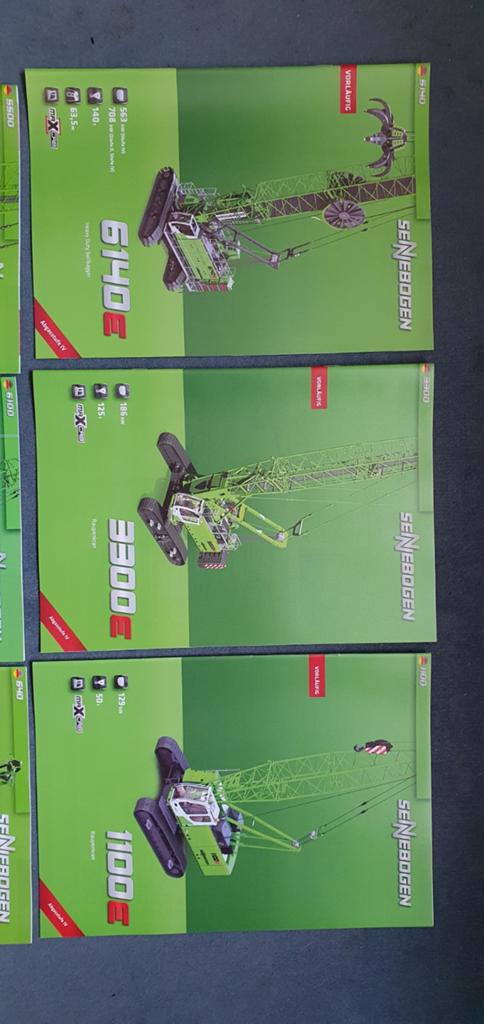 Sennebogen folderpakket draad- rups- telescoopkranen, Ophalen of Verzenden, Nieuw