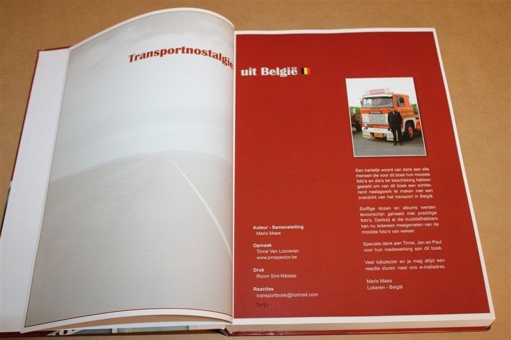Transportnostalgie uit België — Fotoboek Vrachtwagens, Ophalen of Verzenden, Zo goed als nieuw, Tractor en Landbouw